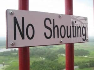 No Shouting