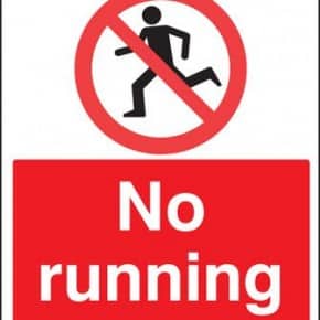 No Running No Running